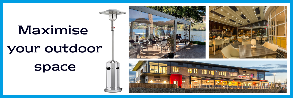 commercial canopies, awnings and heaters