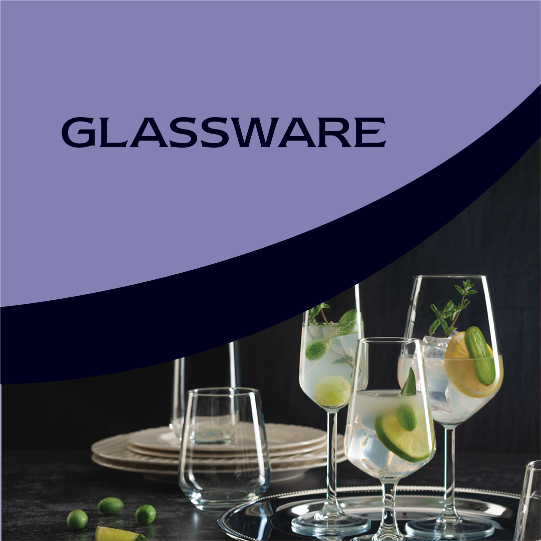 Utopia Glassware and crockery