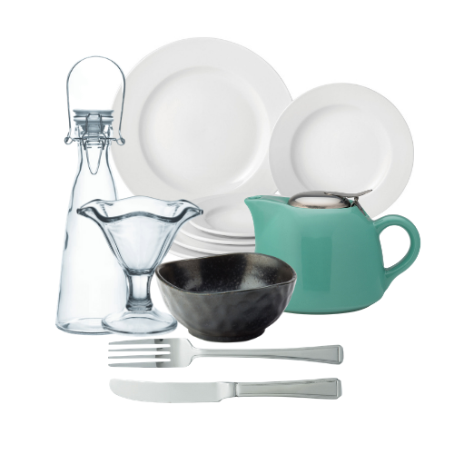 Tableware, Glassware & Crockery