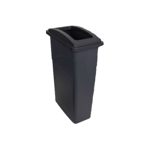Recycling Buddy Bin and Black Open Lid 90L