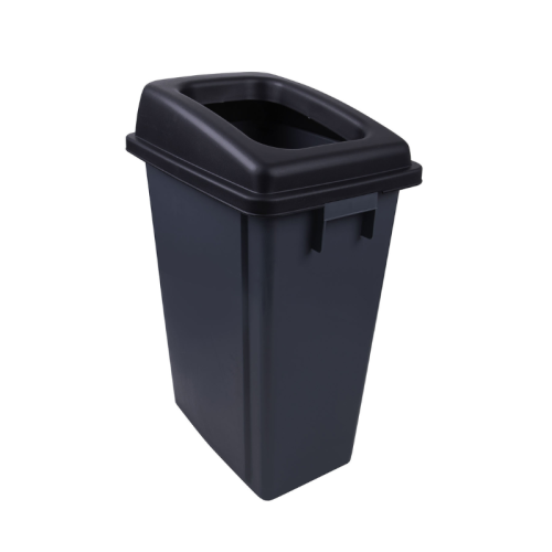 Recycling Buddy Bin and Black Open Lid 60L