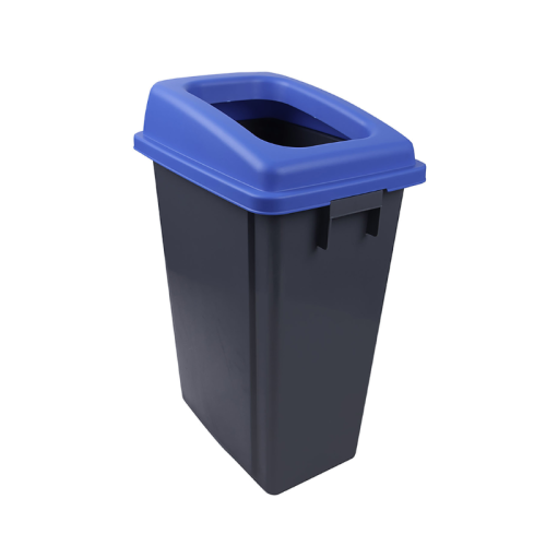 Recycling Buddy Bin and Blue Open Lid 60L