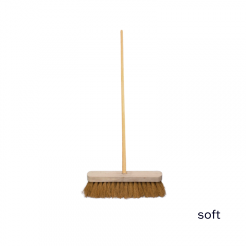 12" Soft Sweeping Brush 4ft Staile