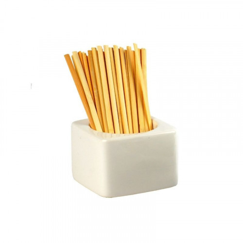 box of wooden coffee stirrers