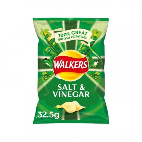walkers salt & vinegar crisps standard bag