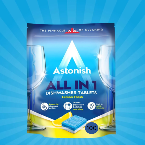 Astonish Lemon All-in-one Dishwash Tablets (Individually Wrapped)