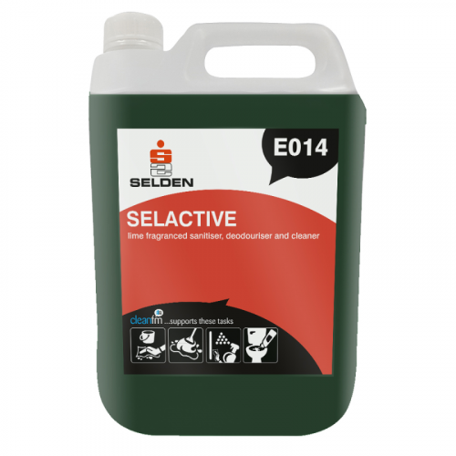 Selactive - Washroom Sanitiser/Deodoriser/Cleaner 5L BS6471, QAP 50
