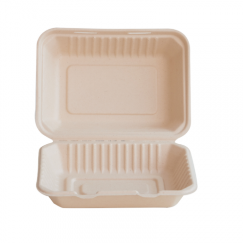 Eco-Fibre Large Takeaway Food Box 22.5 x 16.5 x 4cm