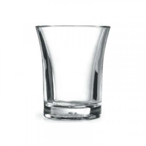clear reusable shot glass