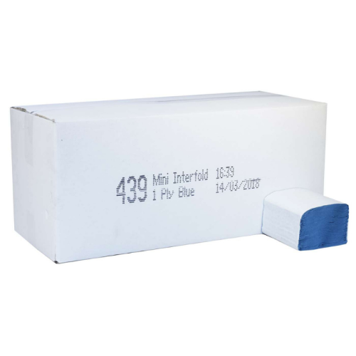 Blue Mini Childrens Paper Hand Towels (Pack of 7200)
