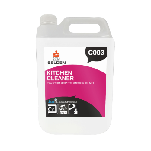 Selden Kitchen Cleaner / Spray & Wipe Sanitiser RTU 5L Food Safe EN-1276