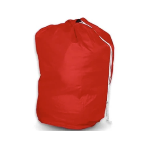 Linen Laundry Bag Red