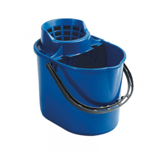 Blue Plastic Mop Bucket with Blue Cone Wringer 12L*