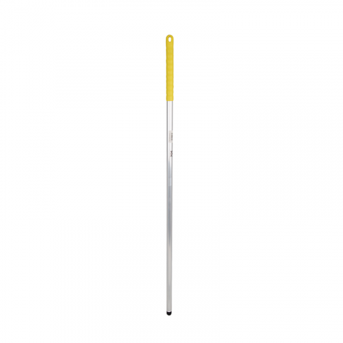 Yellow 1.37m (54") Aluminium Hygiene Mop Handle (Screw Thread)