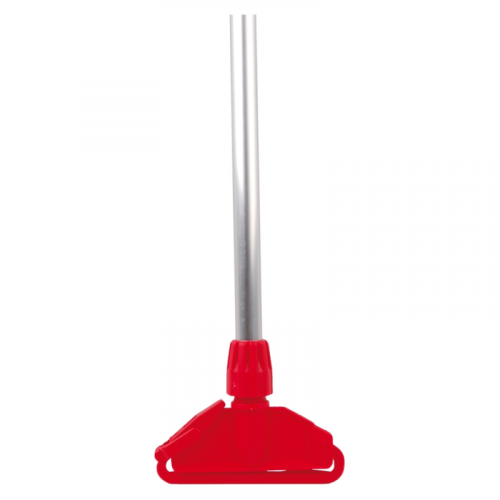 Kentucky Red Mop Handle 1.37m (54") with Red Plastic Holder
