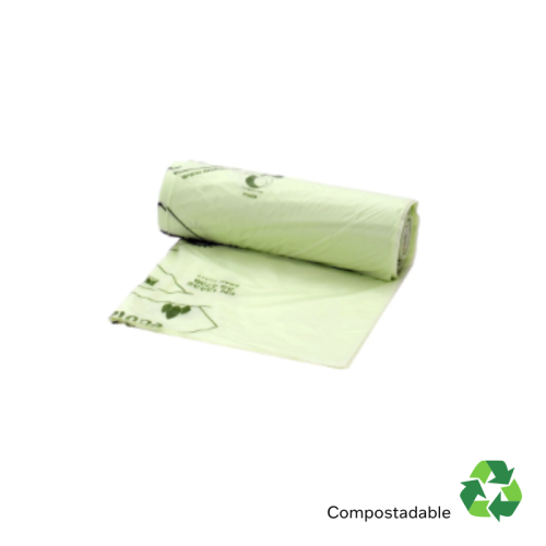 Compostable 7L Bin Caddy Bags Green 8" x 15" x 15"