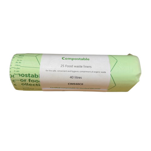 Green Compostable Bin Bags 7" x 26" x 27" (40L)