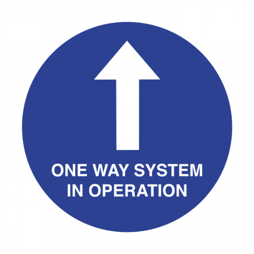 400mm 'One Way System' Floor Graphic SD032