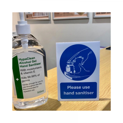 A4 'Please Use Hand Sanitiser' Counter Top Display