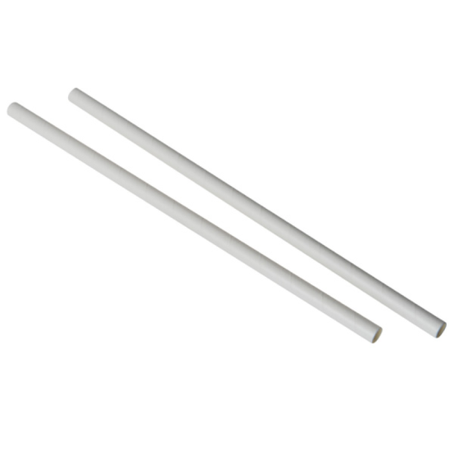 Paper Straw White 8"