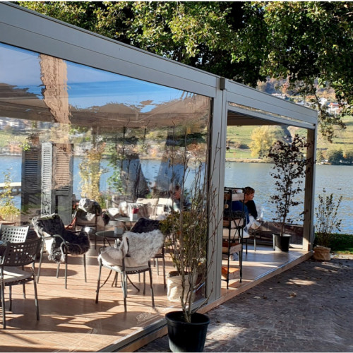 Sanremo Tensile Pergola - Dove Grey 3x3m