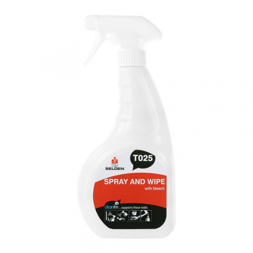 spray & wipe with bleach mould cleaner 750ml