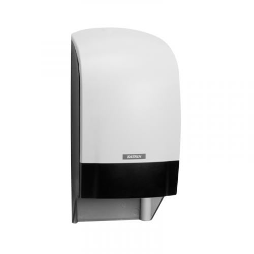 White Katrin Inclusive System Toilet Roll Dispenser