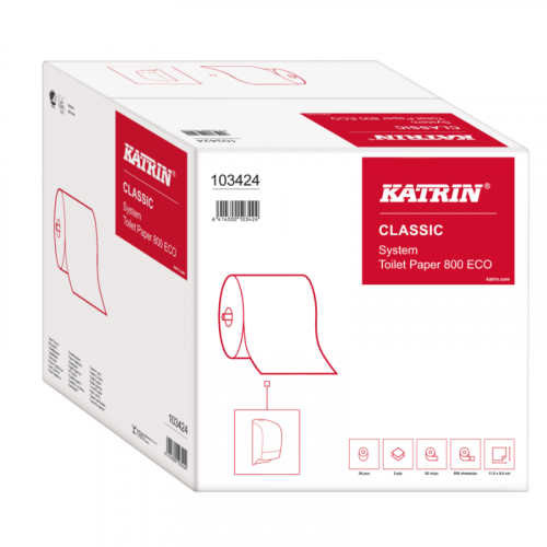 Katrin Classic Eco System 800 Toilet Rolls