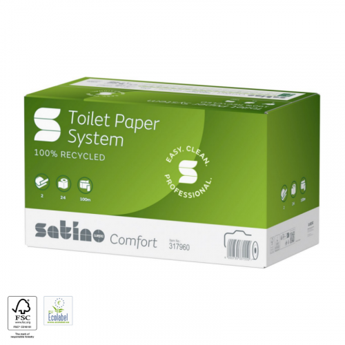 Satino Comfort 2ply Toilet Paper Large Roll 100m