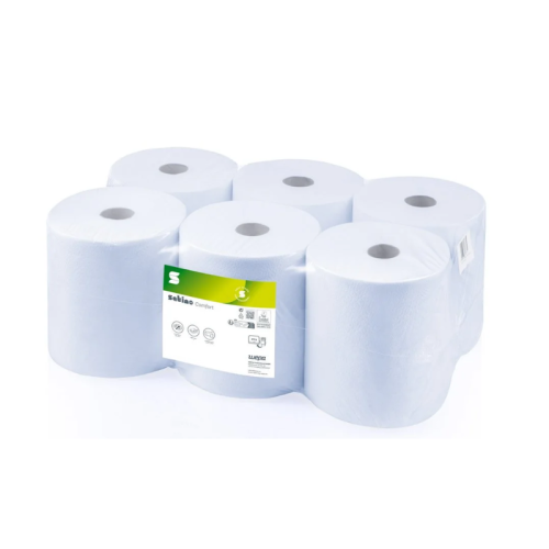 Satino Centrefeed Hand Towel Rolls 2Ply Blue 150m (318607 / 319180)