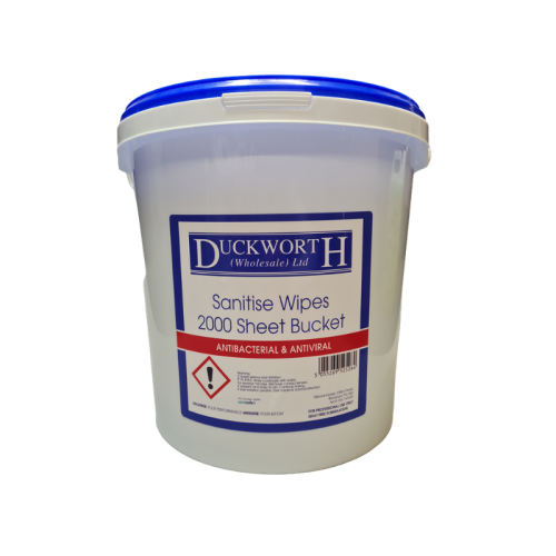 Duckworth Sanitise Disinfectant Wipes in a Bucket - Food Safe