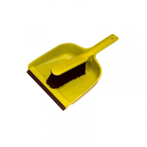 yellow dustpan & soft brush set
