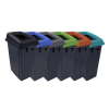 Recycling Buddy Bin and Black Open Lid 60L