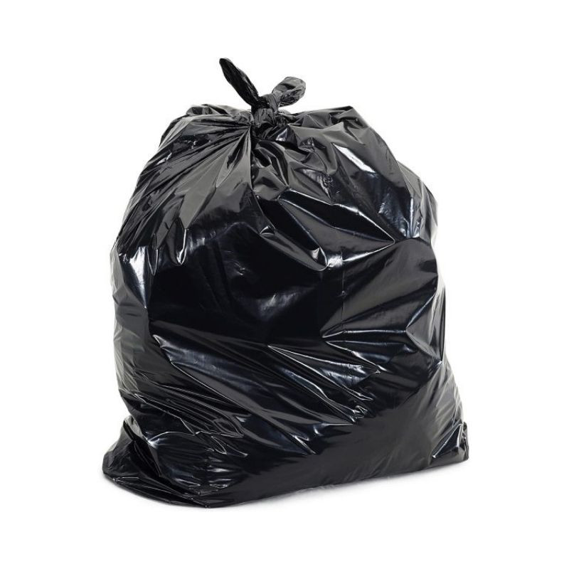 Extra Heavy Duty Black Bin Bags 18" x 29" x 39" Pack of 200