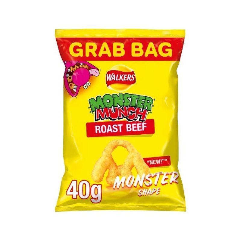 Monster Munch Roast Beef Grab Bag 40g (Box of 30)