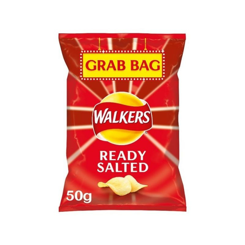 Walkers Ready Salted Crisps Grab Bag 45g (Box of 32)